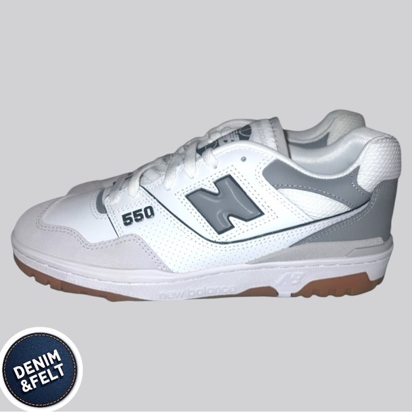 NEW BALANCE BB550ESC Athletic Shoes | Color: WHITE / SLATE GREY | NEW/NIB ?
